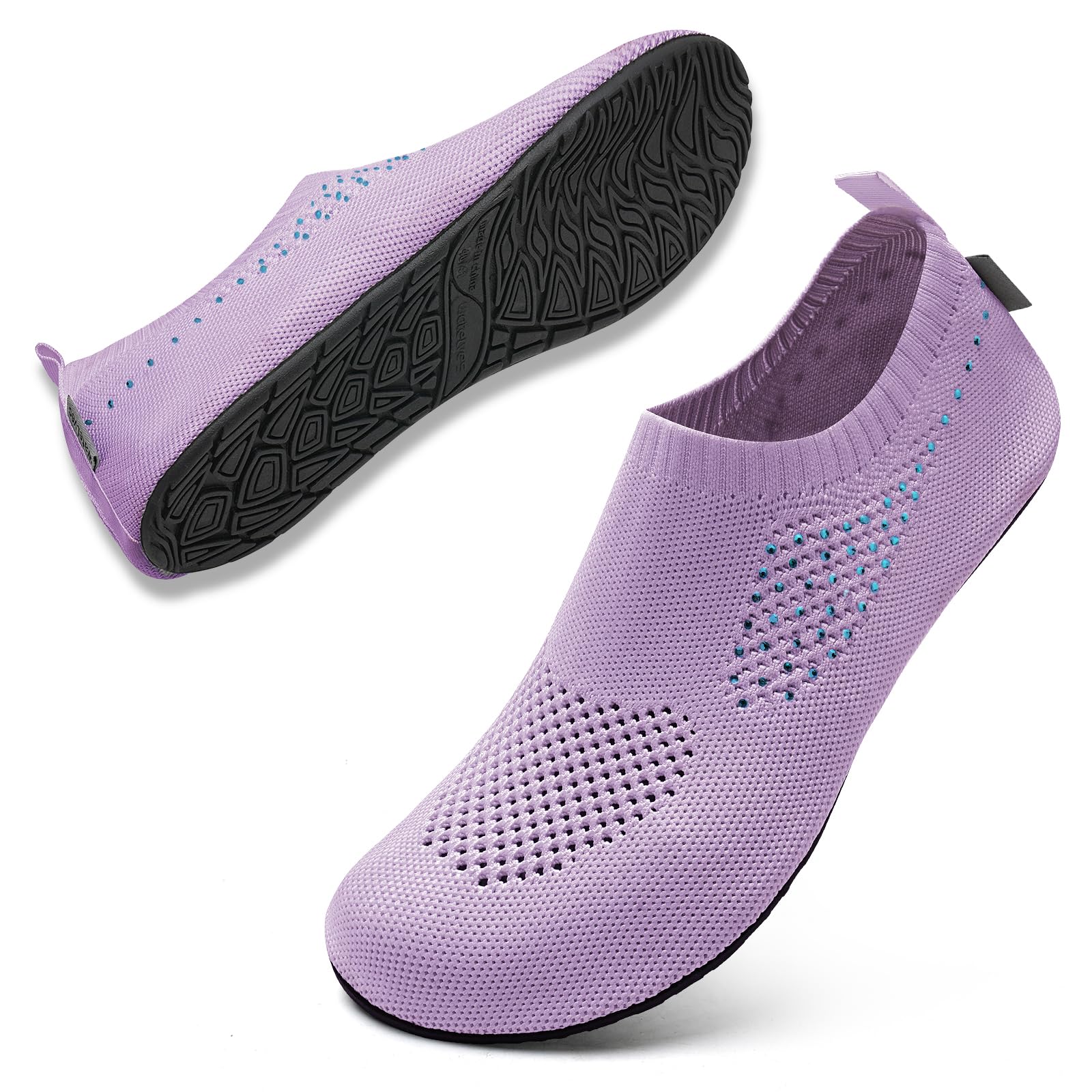WateLves Womens Barefoot Water Shoes Travel House Slippers for Indoor and Outdoor Aqua Socks for Beach Swim Surf Yoga Dancing Camping Must Haves