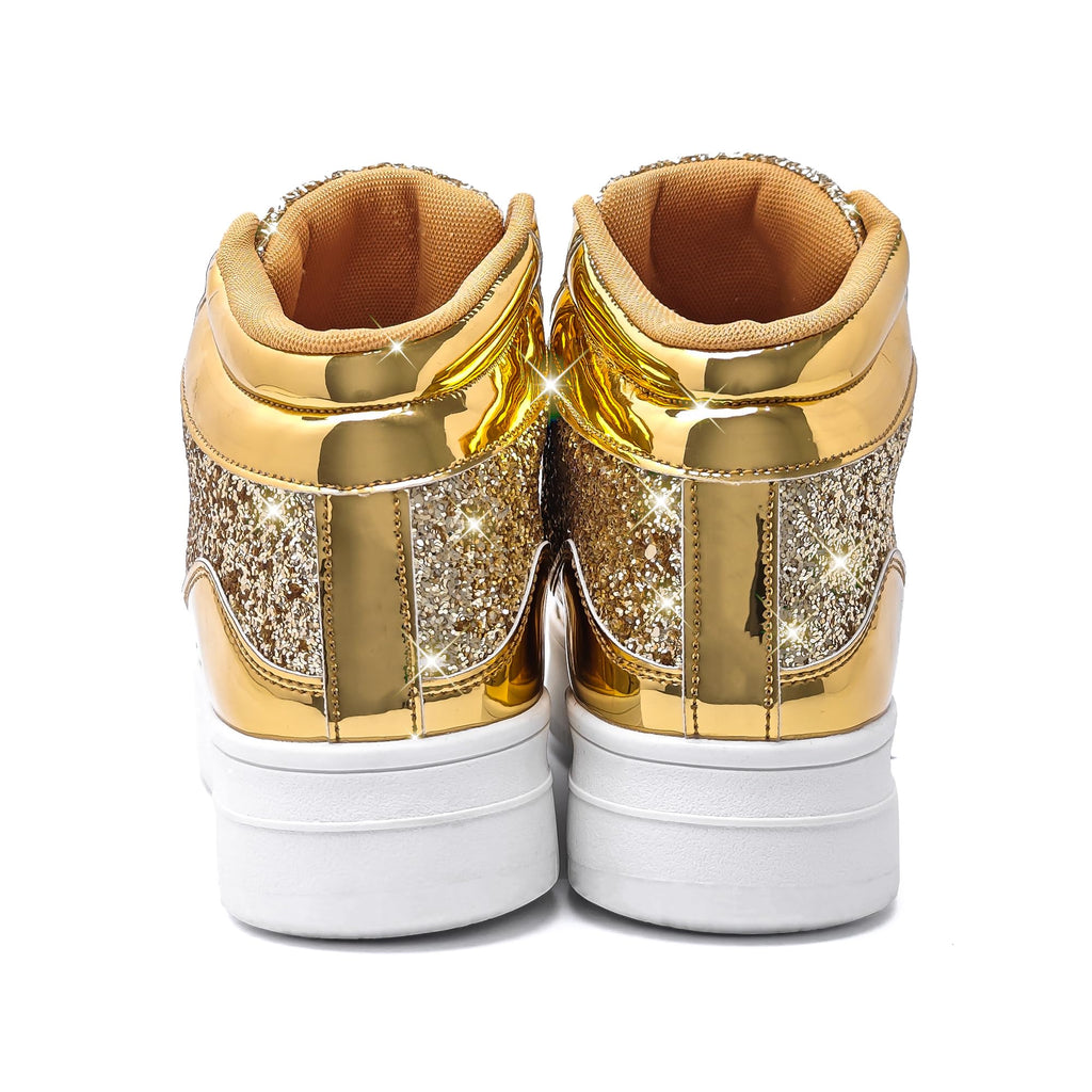 IGxx Women Platform Glitter Sparkly Dressy Sequin Disco Sneakers