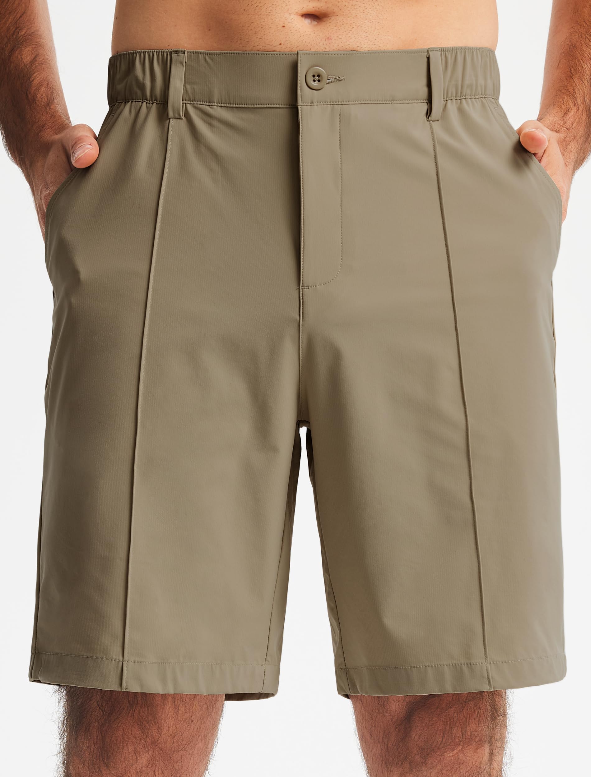 Men's Classic Fit 9" Golf Shorts Casual Summer Outfits | All Day Comfy, Stretch, Elastic Waist, Lightweight, Quick Dry Dress Travel Clothing