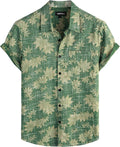 VATPAVE Mens Hawaiian Shirts Casual Summer Short Sleeve Button Down Shirts | Beach, Floral, Front Pocket, Cotton, Tropical, Vacation, Vintage, Printed, Cruise, Collared, Aloha, Party, Reverse Fabric