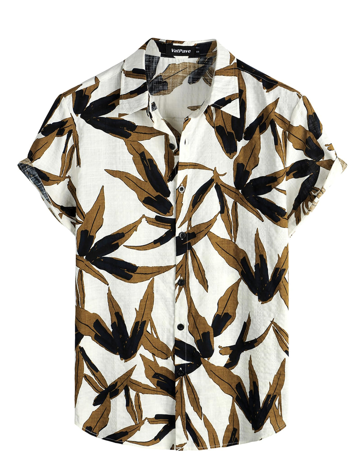 VATPAVE Mens Casual Hawaiian Shirt Short Sleeve Button Down Beach Shirts | Travel, Floral, Print, Vintage, Boho, Hippie, Lightweight, Breathable, Summer, Tropical, Vacation, Festival, Rave, Resort