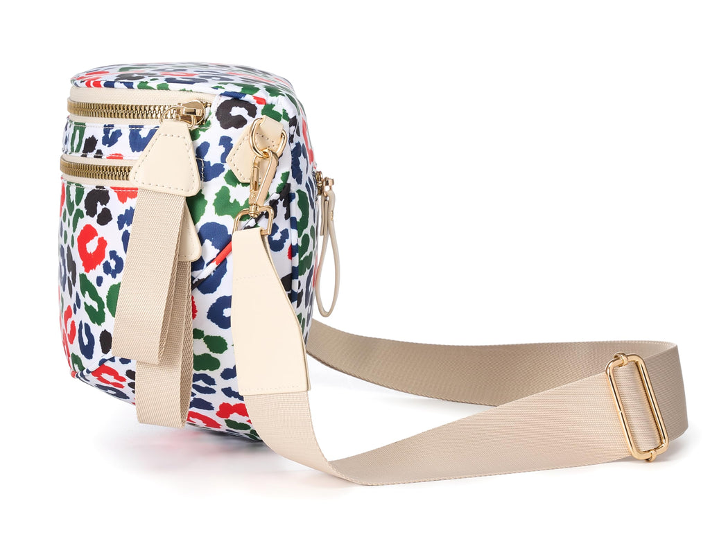 FEIBOON Spacious Nylon Crossbody Bag Bum Bag Handbags Wallets Purses Trendy Shoulder Bag for Women