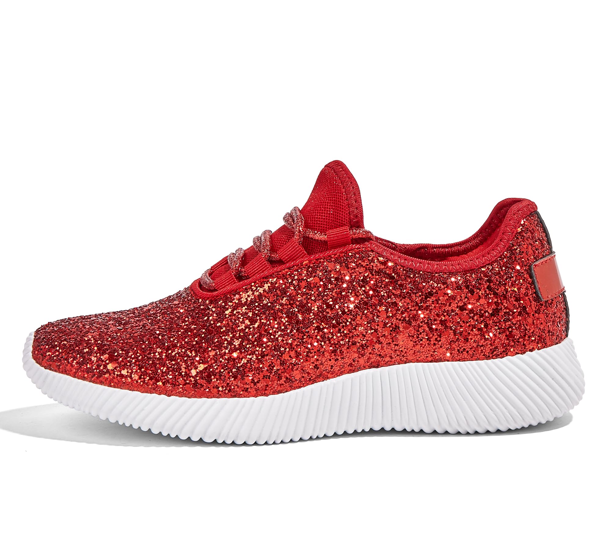 K KIP WOK Fashion Glitter Sneakers for Womens Silp On Running Shoes Lightweigt Tennis Walking Sneakers