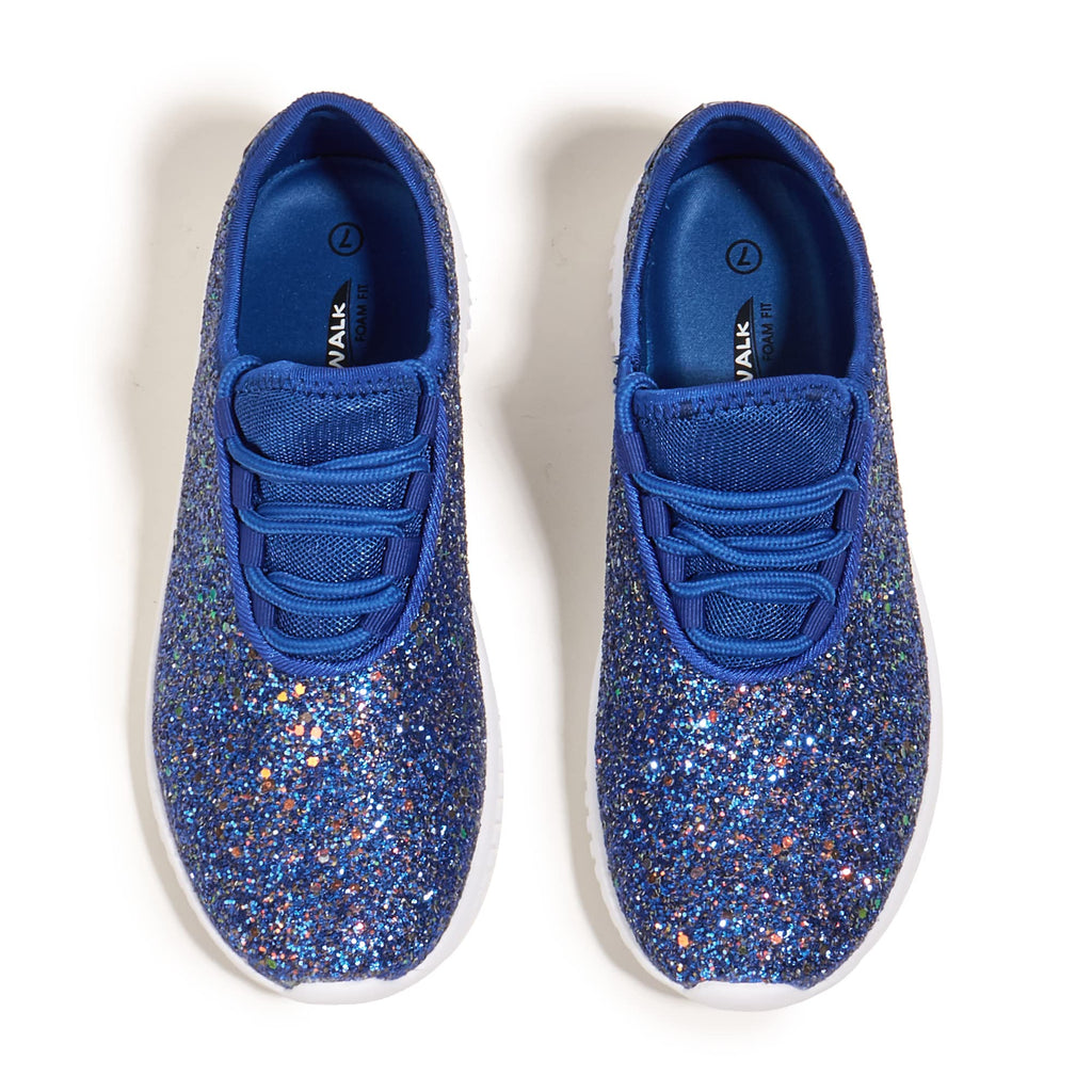 K KIP WOK Fashion Glitter Sneakers for Womens Silp On Running Shoes Lightweigt Tennis Walking Sneakers