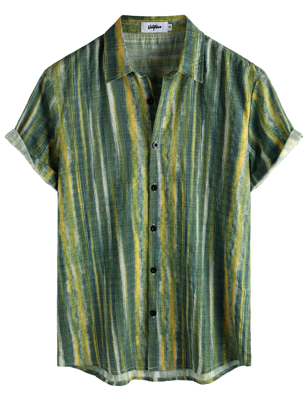VATPAVE Mens Short Sleeve Button Down Shirts Summer Hawaiian Shirt | Casual Beach Resort Wear, Vintage, Floral Flower Tropical Print, Regular Fit, Holiday, Vacation, Country Concert