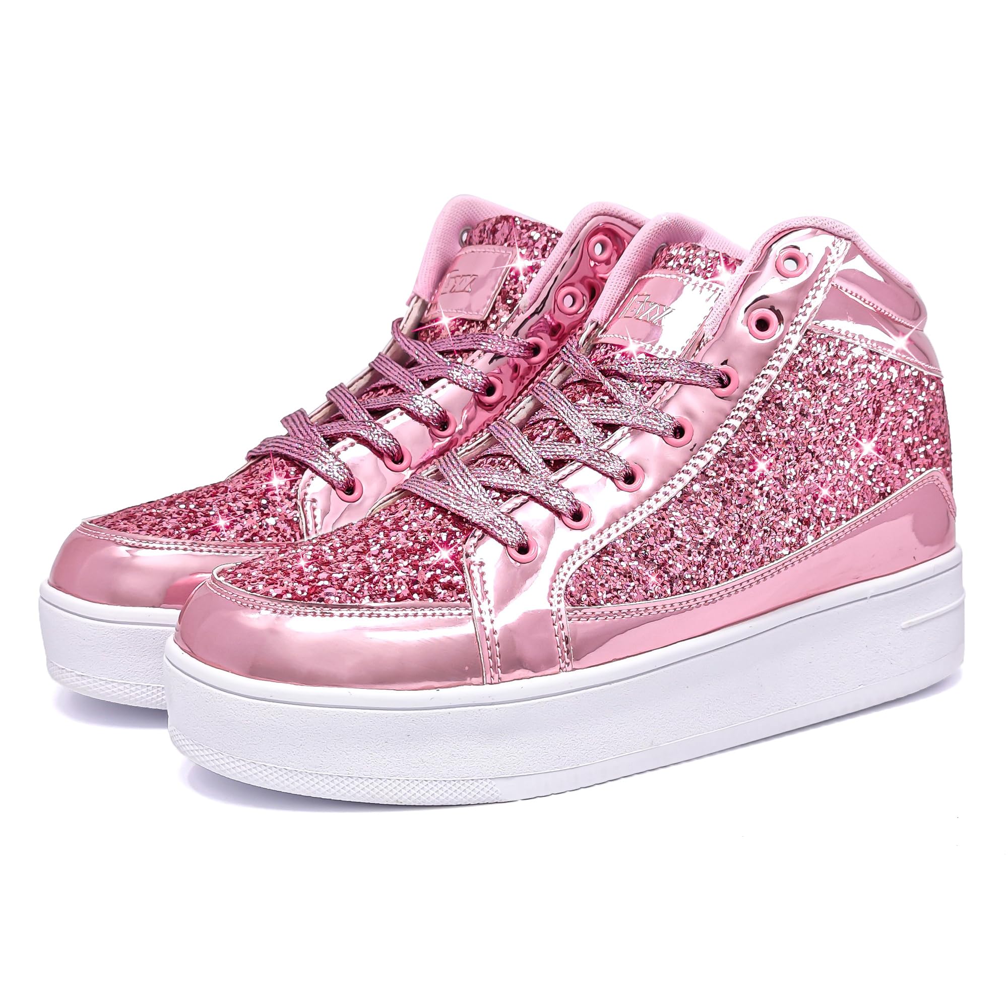 IGxx Women Platform Glitter Sparkly Dressy Sequin Disco Sneakers