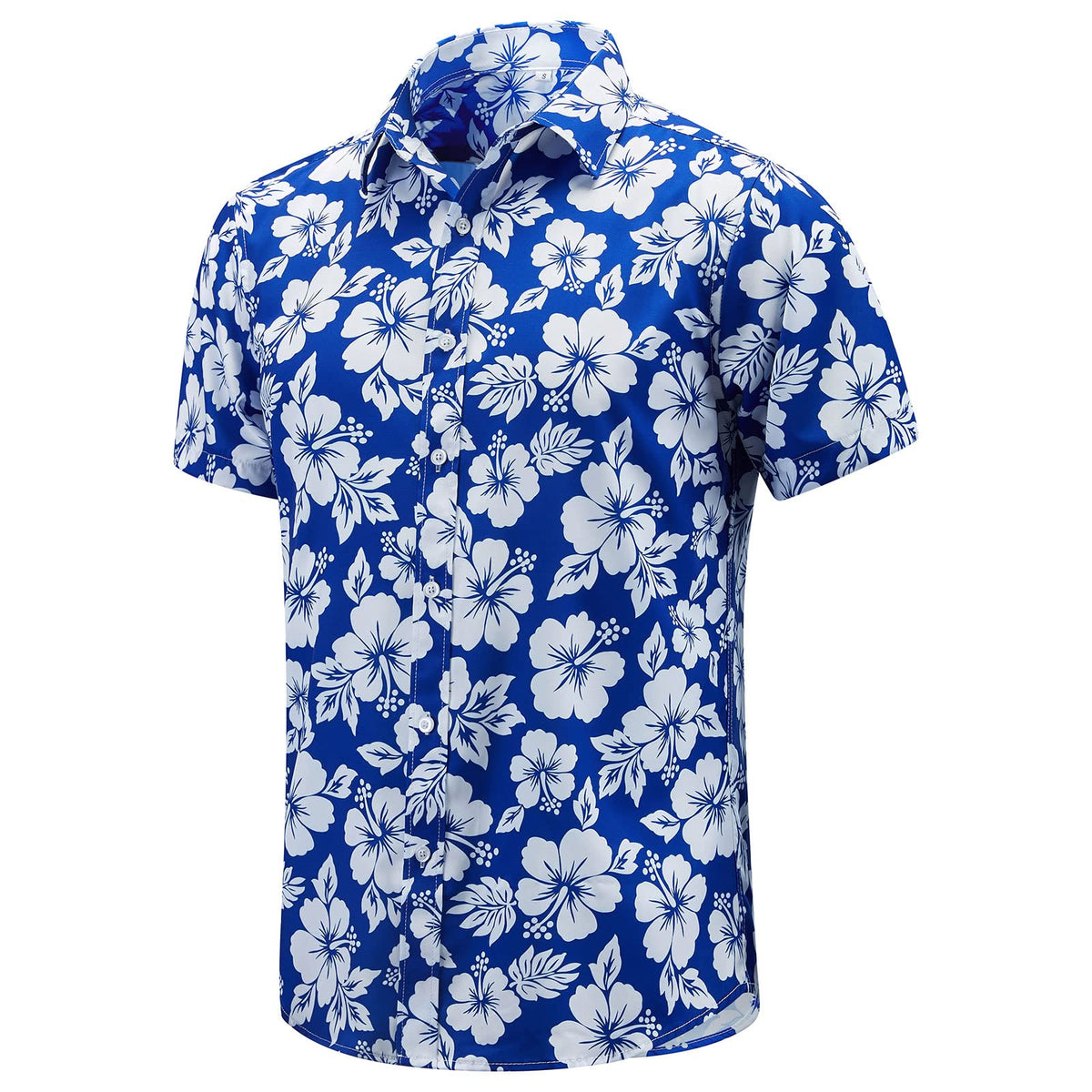 EUOW Men's Hawaiian Shirt Short Sleeve Printed Button Down Beach Shirts