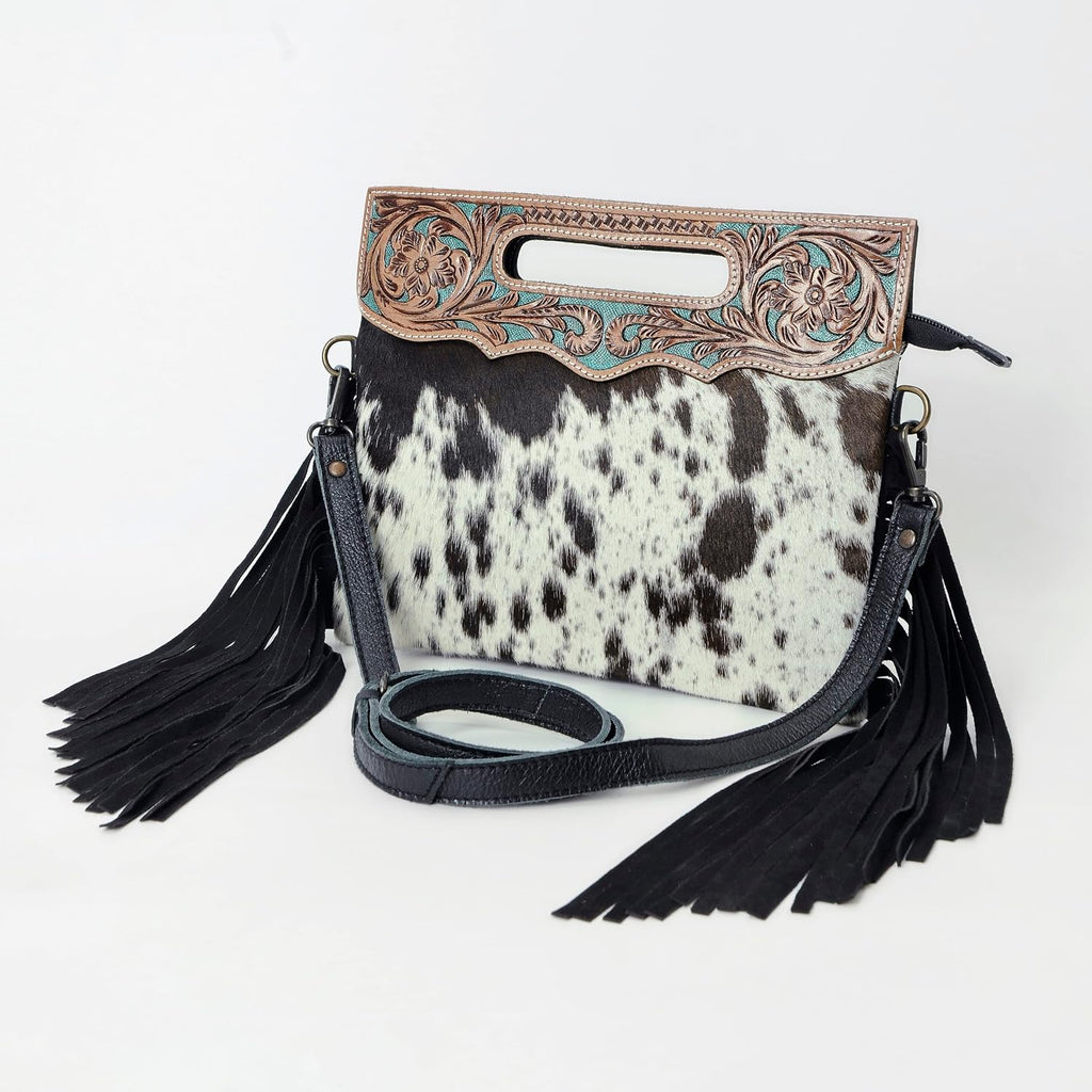 Women Natural Cowhide Leather Crossbody Sling Bag With Adjustable Detachable Strap | Shoulder Bag | Handbag