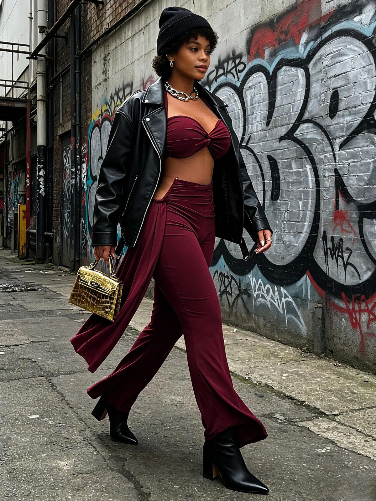 Women's Two Piece Outfits Crop Top and Flare Pants Set Club Going Out | Crop Top, Flare Pants Set, Going Out Sets, Two Piece Sets for Women Going Out, Two Piece Concert Outfits, Sexy Club Outfits