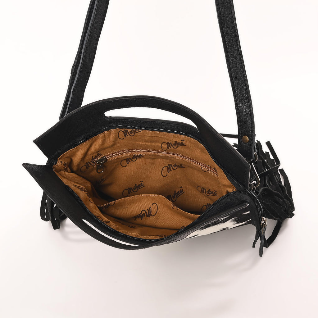 Women Natural Cowhide Leather Crossbody Sling Bag With Adjustable Detachable Strap | Shoulder Bag | Handbag