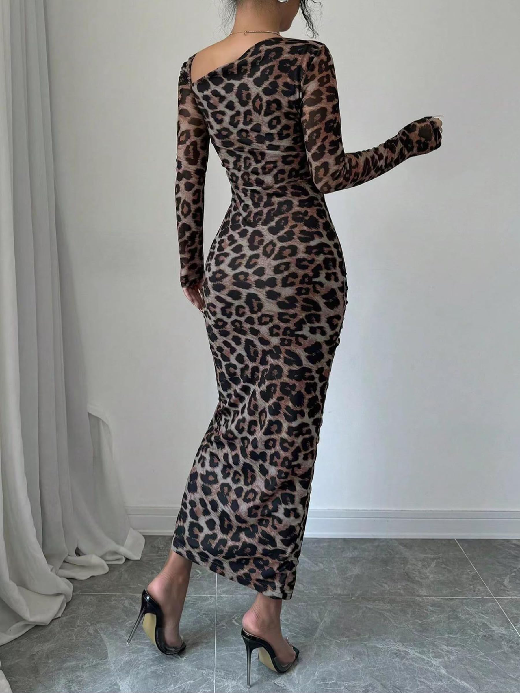 Figdaw Sequin Midi Dress for Women Formal,Evening Cocktail,Wedding Guest,Galas