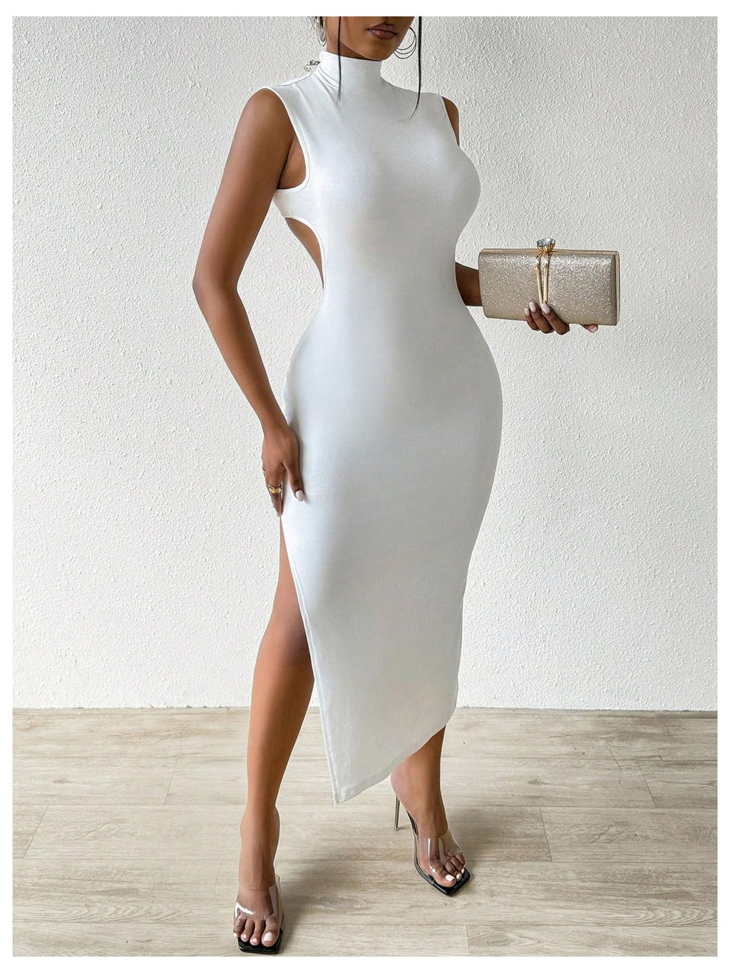GORGLITTER Women's Sexy Backless Cocktail Club Night Going Out Maxi Dresses | Birthday Tea Party Outfits, Bodycon Dress for Women, Date Night, Dinner Clubbing Dresses