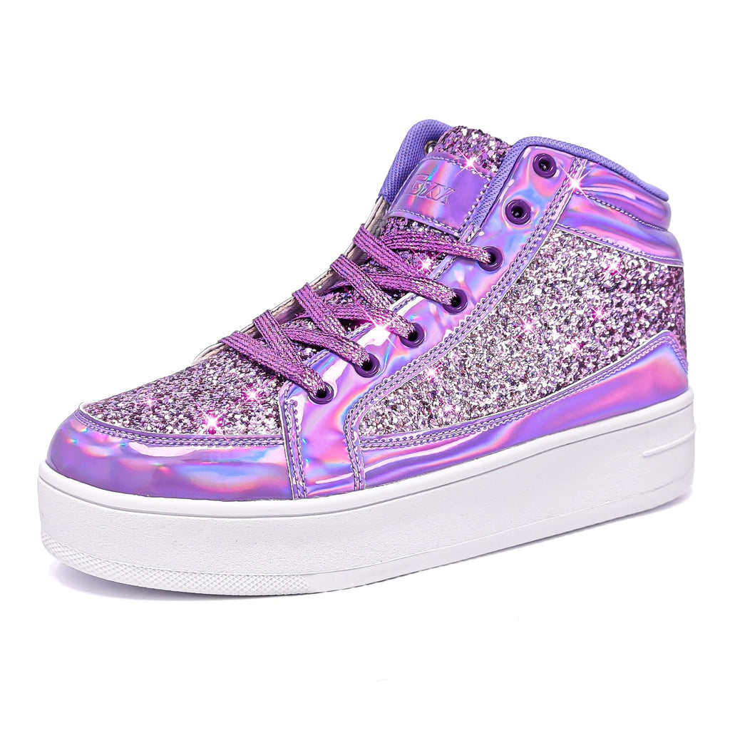 IGxx Women Platform Glitter Sparkly Dressy Sequin Disco Sneakers