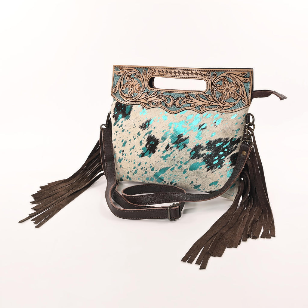Women Natural Cowhide Leather Crossbody Sling Bag With Adjustable Detachable Strap | Shoulder Bag | Handbag