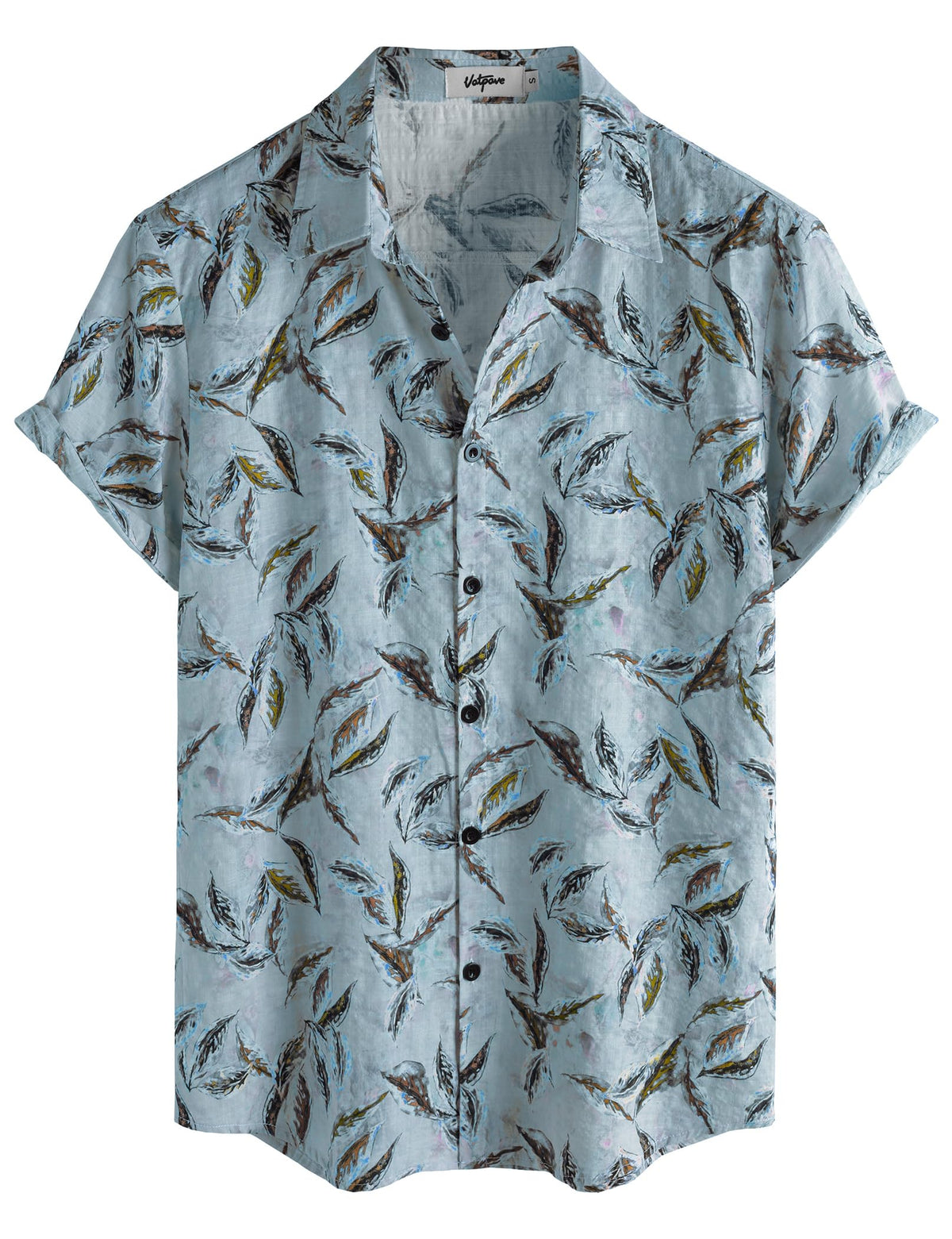VATPAVE Mens Short Sleeve Button Down Shirts Summer Hawaiian Shirt | Casual Beach Resort Wear, Vintage, Floral Flower Tropical Print, Regular Fit, Holiday, Vacation, Country Concert