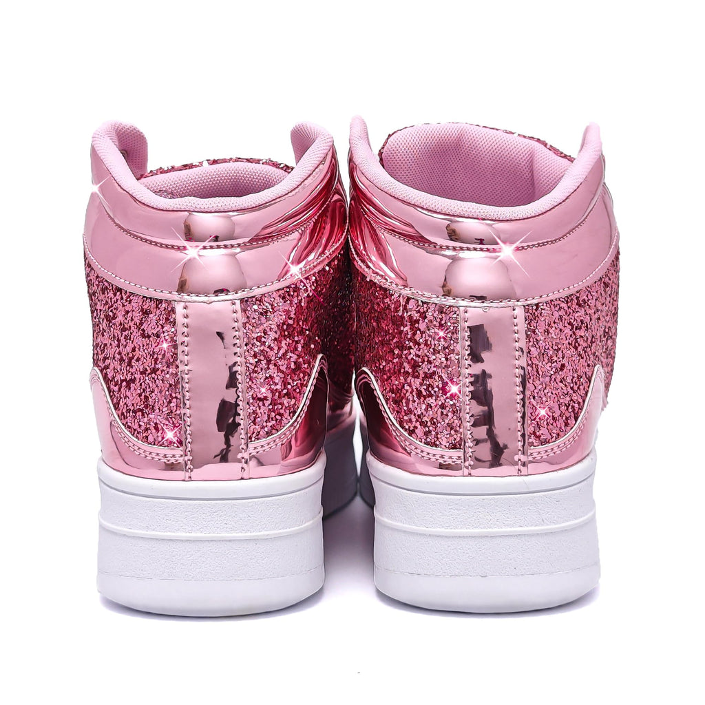 IGxx Women Platform Glitter Sparkly Dressy Sequin Disco Sneakers