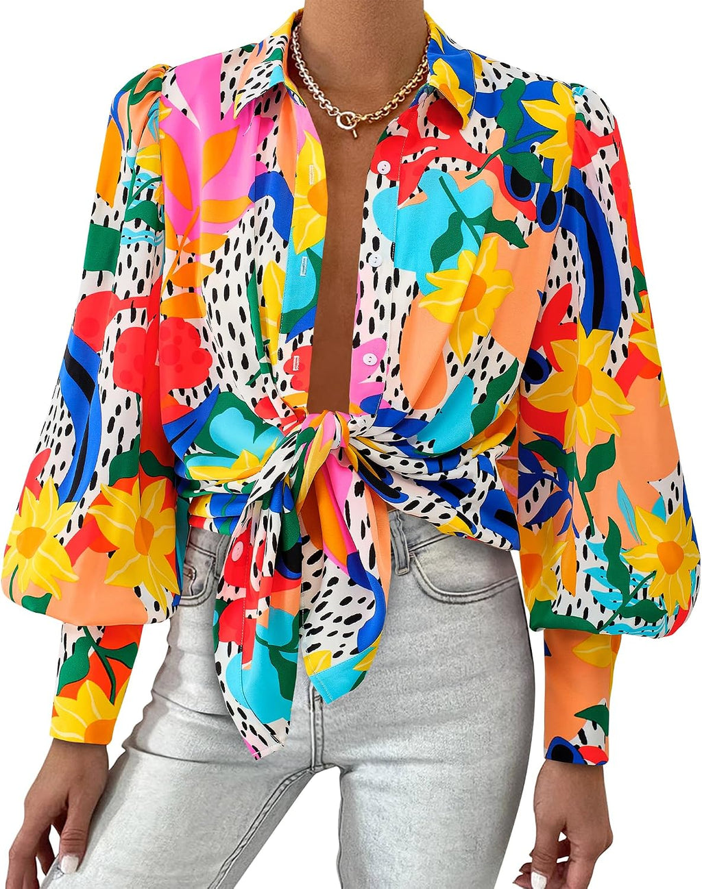 BTFBM Blouses for Women Dressy Casual Long Sleeve Shirts | Lapel V Neck Button Down Shirt, Boho Tops, Disco Outfits, Business Casual Blouse, Fashion Clothing, Summer Fall Clothes 2026