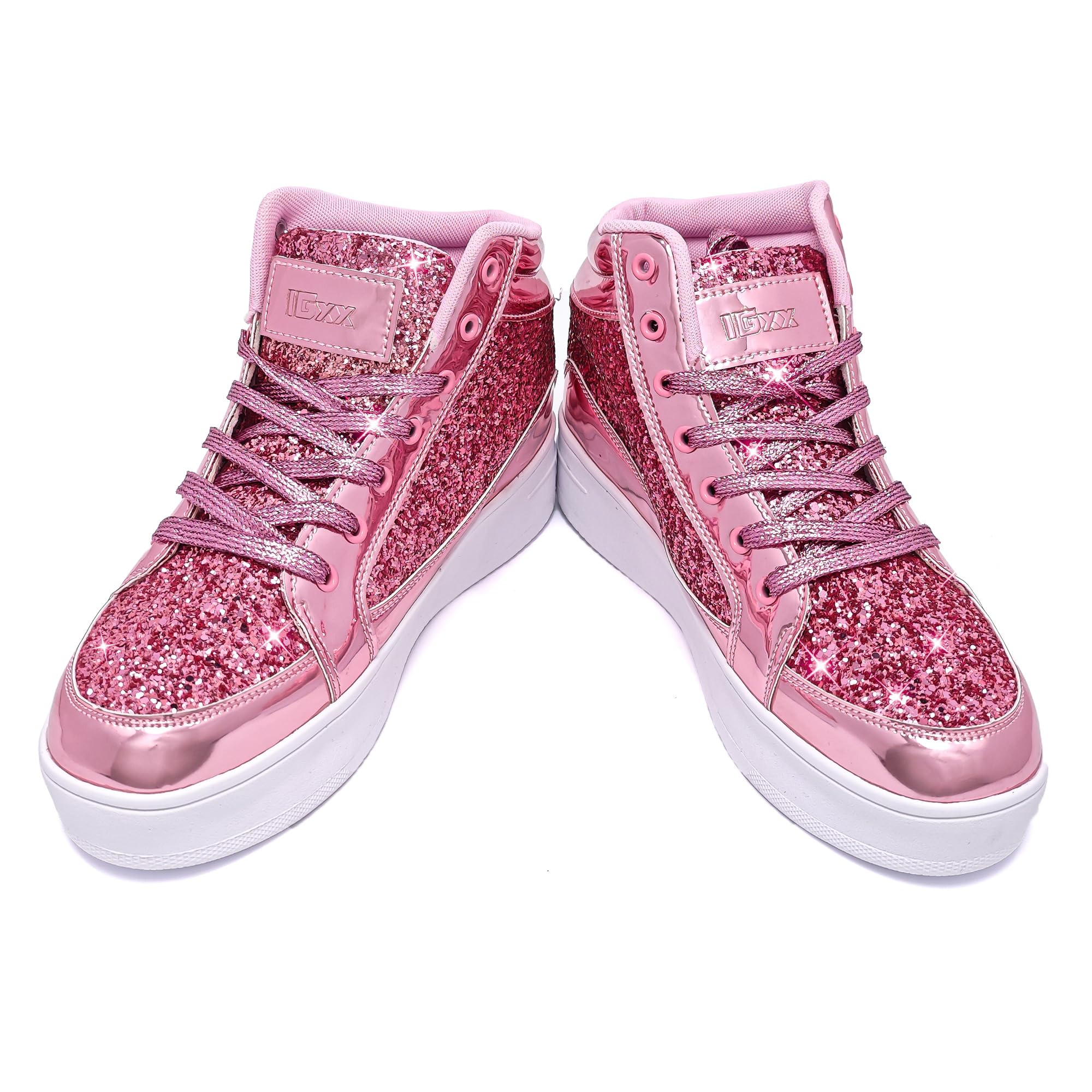 IGxx Women Platform Glitter Sparkly Dressy Sequin Disco Sneakers