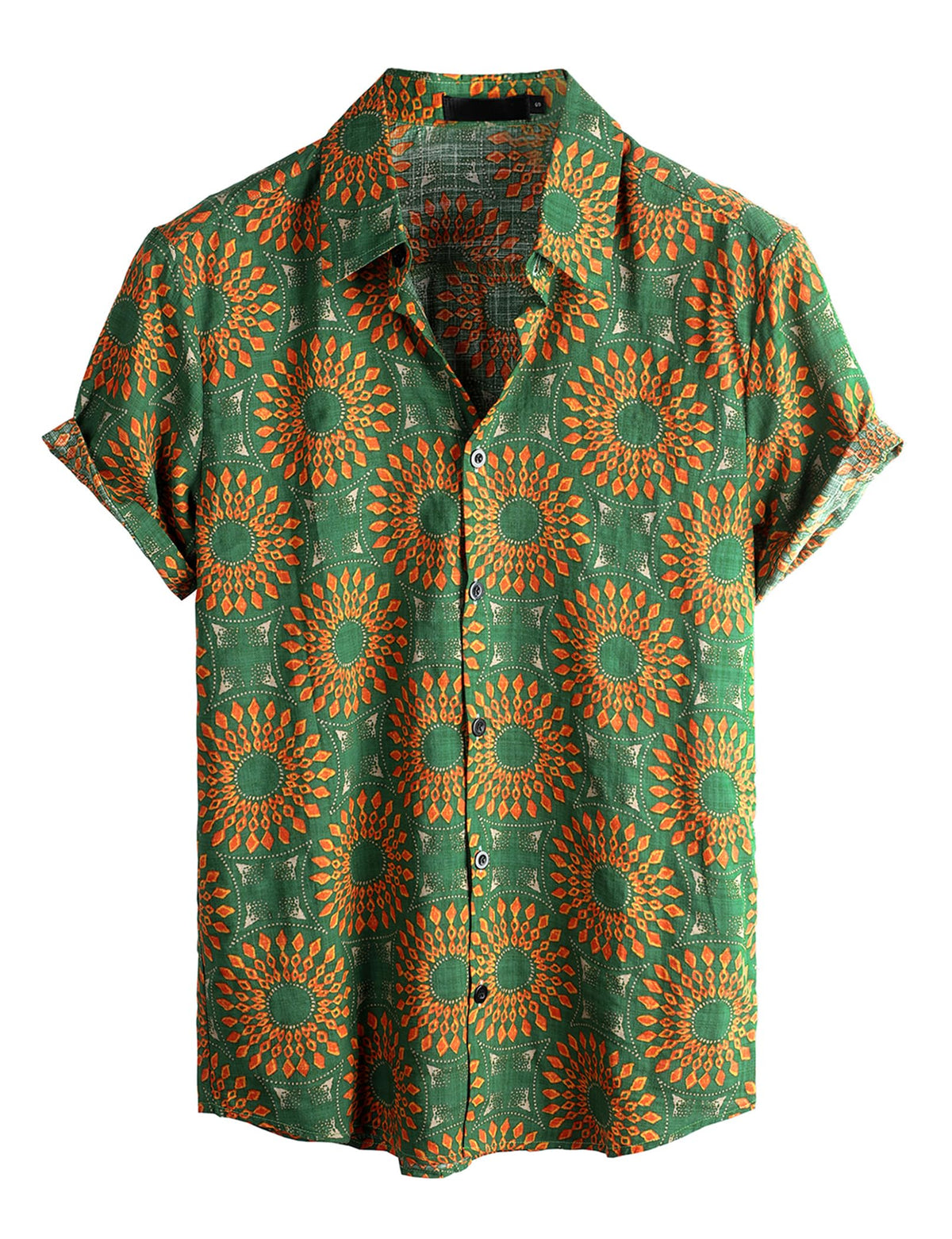 VATPAVE Mens Casual Hawaiian Shirt Short Sleeve Button Down Beach Shirts | Travel, Floral, Print, Vintage, Boho, Hippie, Lightweight, Breathable, Summer, Tropical, Vacation, Festival, Rave, Resort