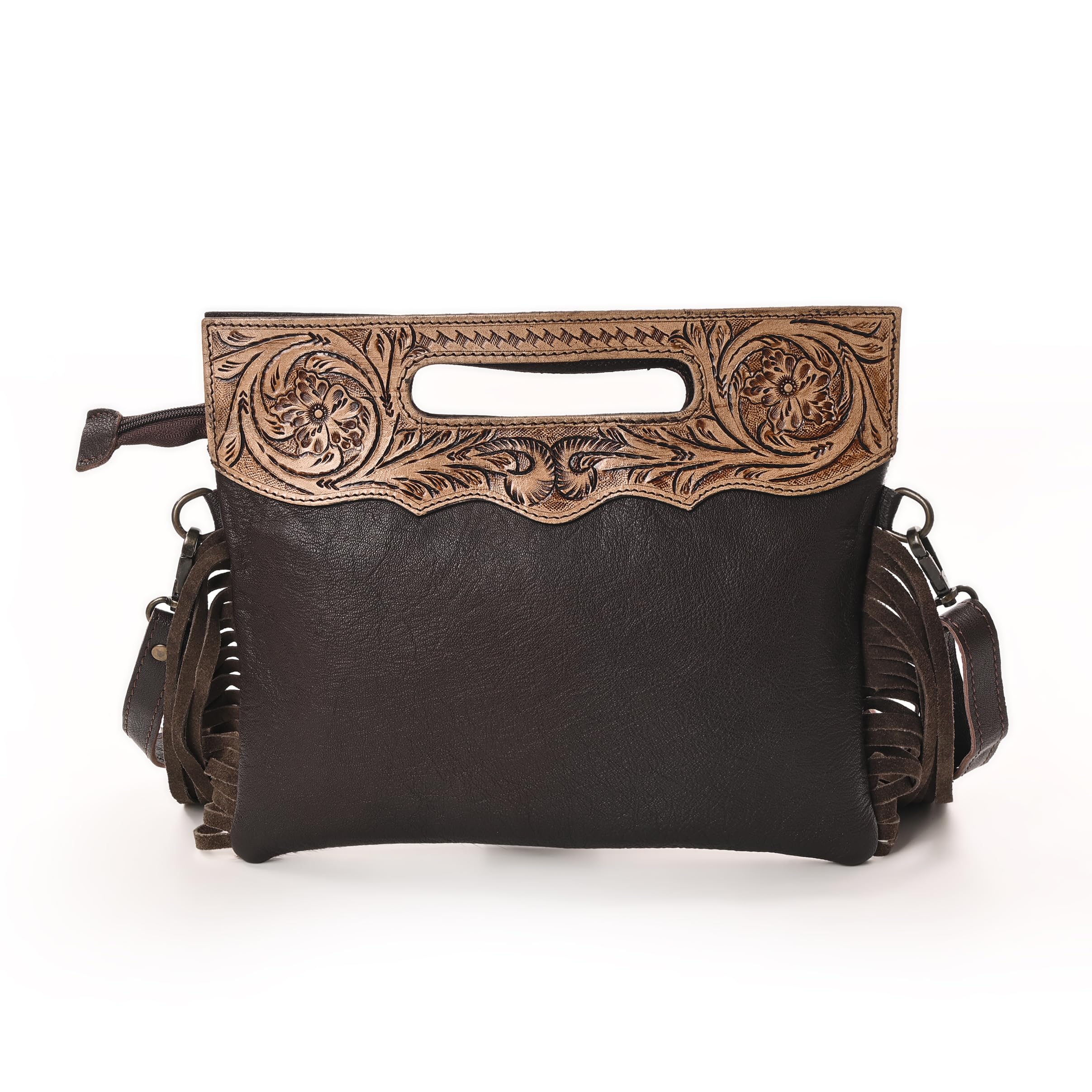 Women Natural Cowhide Leather Crossbody Sling Bag With Adjustable Detachable Strap | Shoulder Bag | Handbag