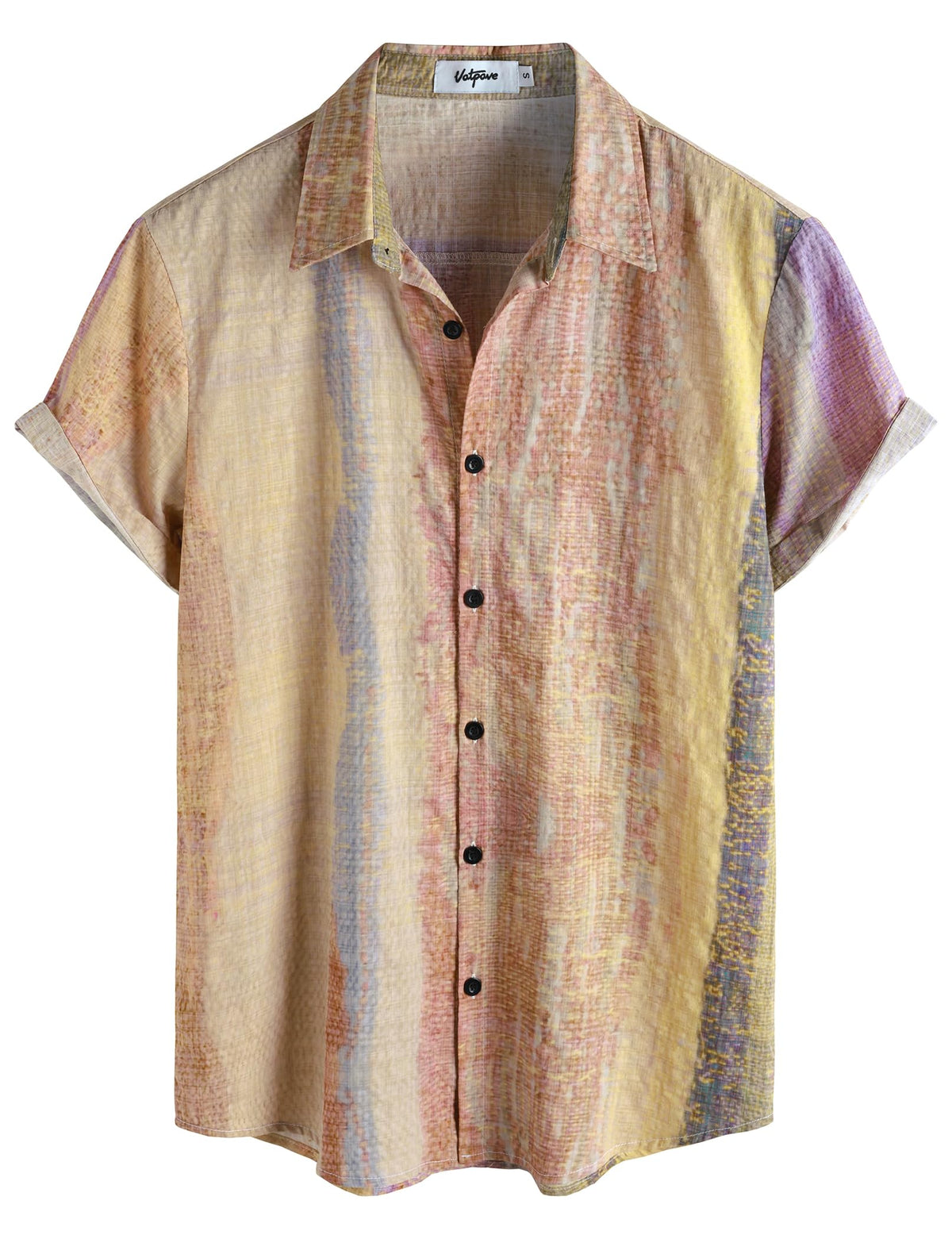 VATPAVE Mens Short Sleeve Button Down Shirts Summer Hawaiian Shirt | Casual Beach Resort Wear, Vintage, Floral Flower Tropical Print, Regular Fit, Holiday, Vacation, Country Concert