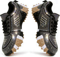 Rhinestone Sparkly Glitter Platform Dads Women Daily Casual Party Shoes | Fashion Bling Rhinestone Glitter Chunky Dad Sneakers Cushioned Soles Comfort Casual Shoes for Daily Wear Parties and Weddings