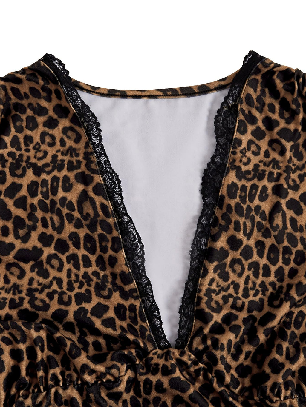 GORGLITTER Women's Leopard Cheetah Animal Print Lace Sexy Birthday Dresses | Bodycon Midi Dress, Y2K Rave Style, Date Night Going Out Dresses, Brunch Outfits, Club Dinner Outfit