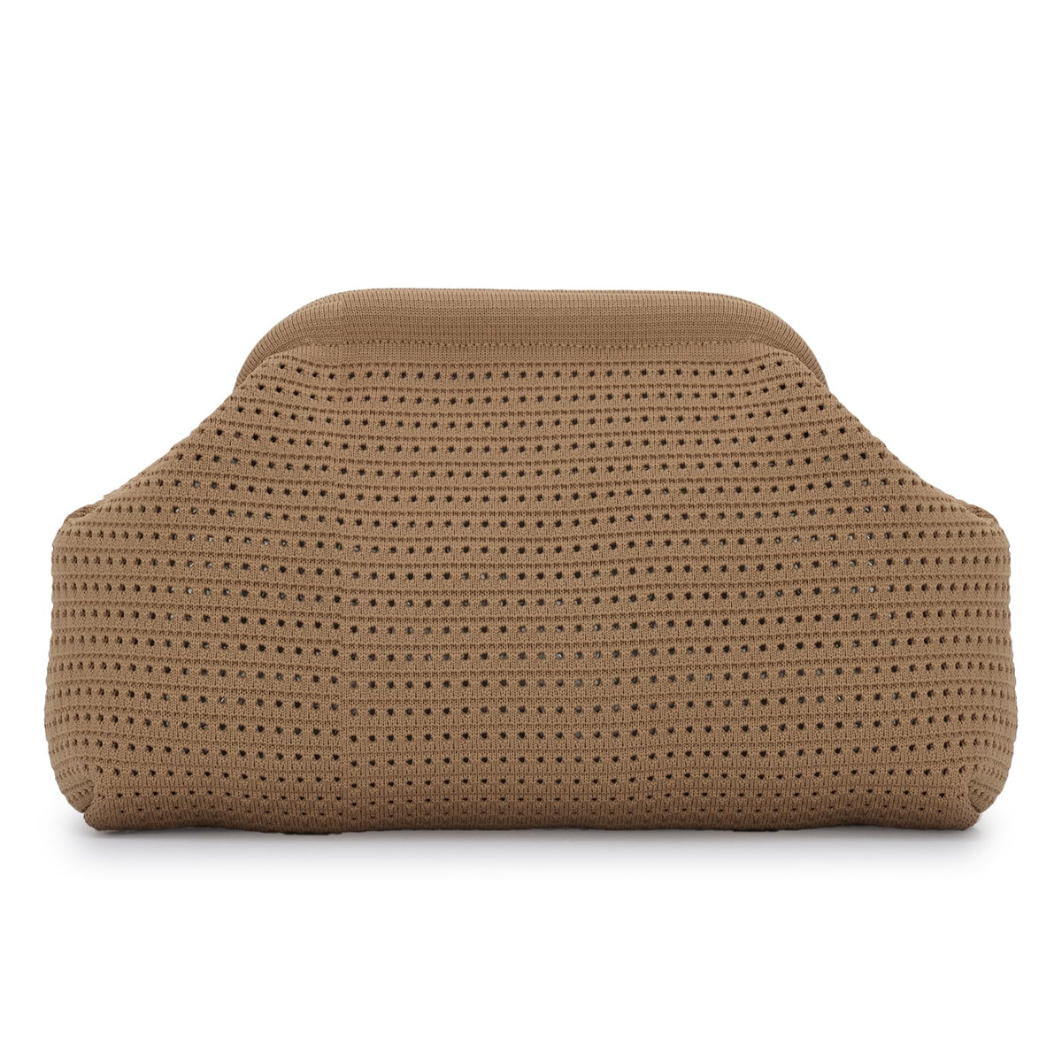 KUANG! Dumpling Clutch Bag for Women Crochet Woven Bags Summer Beach Clutch Crossbody Chain Purses Cloud Handbag