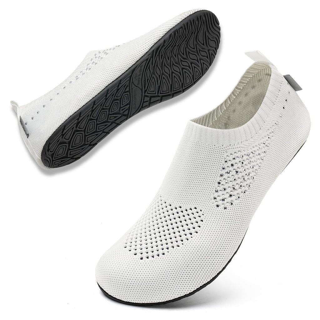 WateLves Womens Barefoot Water Shoes Travel House Slippers for Indoor and Outdoor Aqua Socks for Beach Swim Surf Yoga Dancing Camping Must Haves