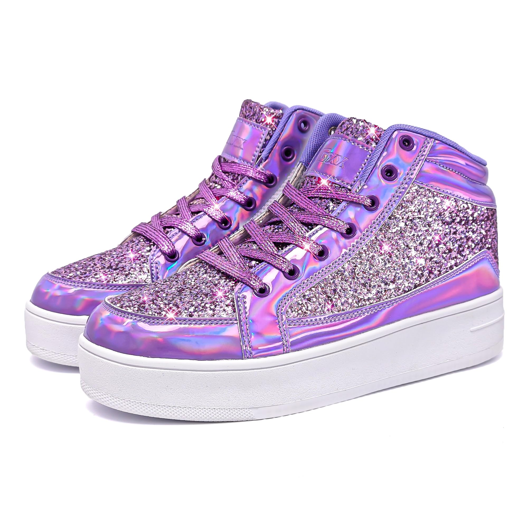IGxx Women Platform Glitter Sparkly Dressy Sequin Disco Sneakers