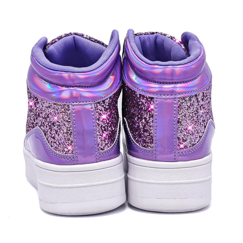 IGxx Women Platform Glitter Sparkly Dressy Sequin Disco Sneakers