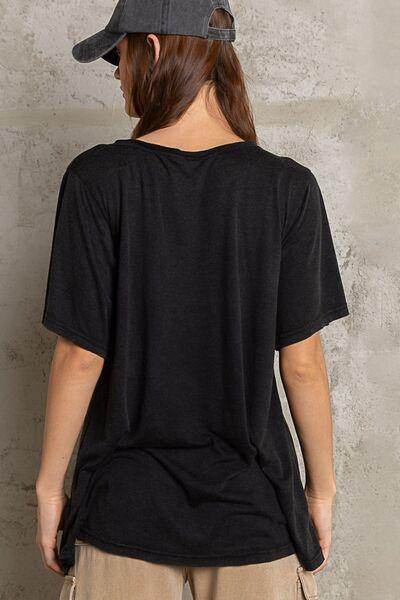 POL V-Neck Short Sleeve T-Shirt for Casual Everyday Style