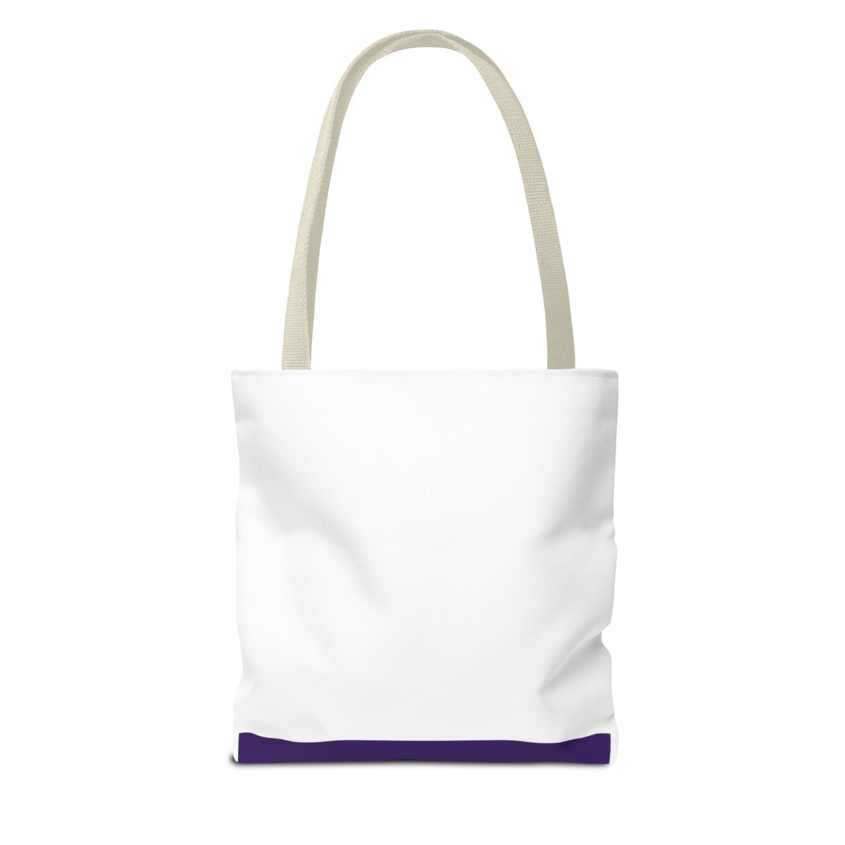 Purple Heart Tote Bag with Gold Hand Heart Design – "Lifted By The Lyrics" Art Tote