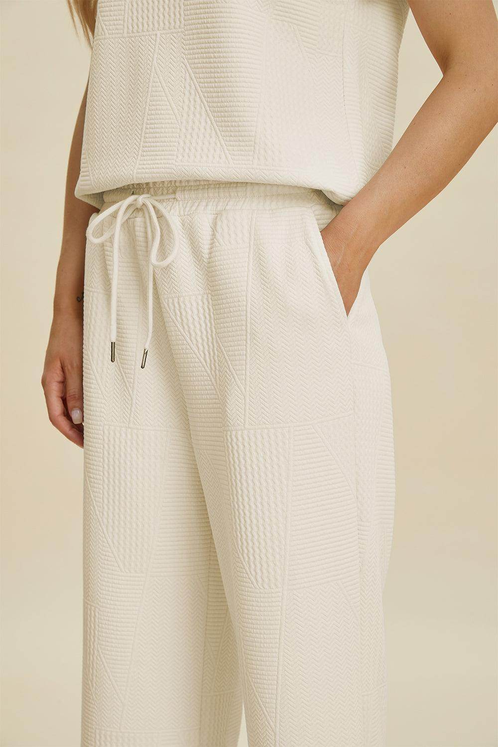 Double Take Full Size Collared Neck Short Sleeve Top Set