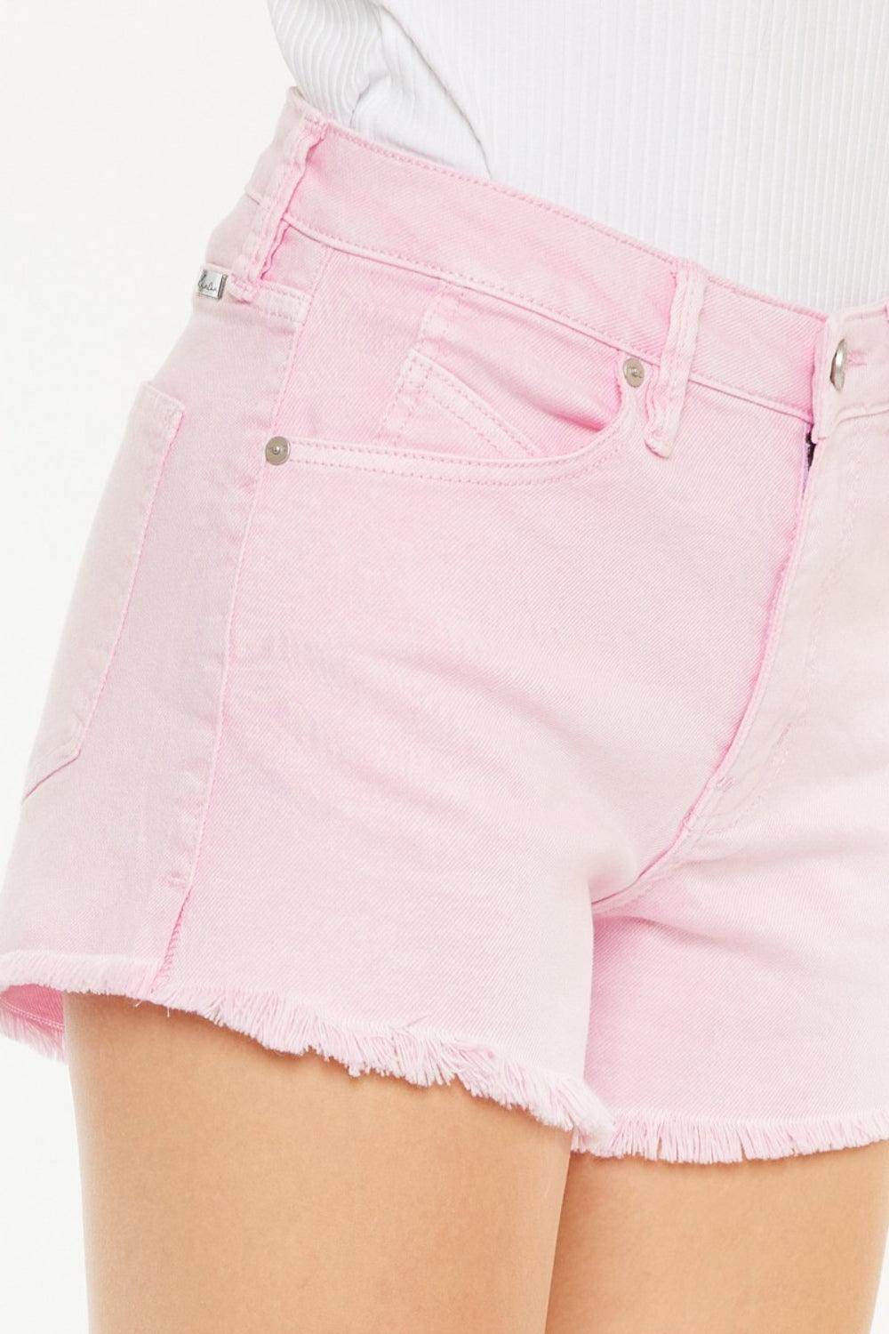 Kancan Raw Hem High Waist Denim Shorts for Trendy Style