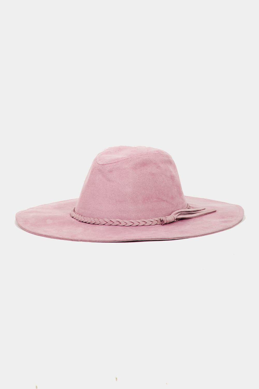 Fame Braided Faux Suede Hat for Chic Style and Comfort