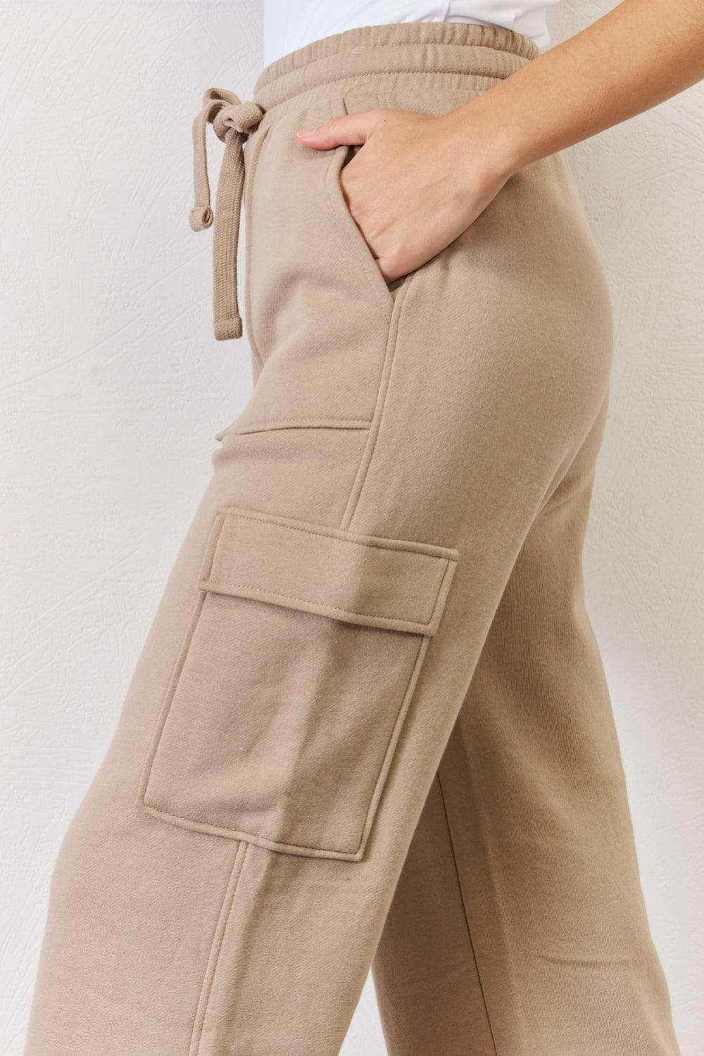 RISEN High Waist Cargo Wide Leg Pants for Women Fashion