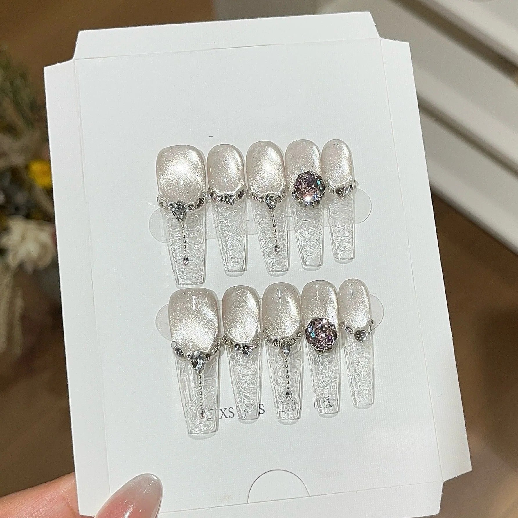 1014- Handmade press on nails fake nails removable