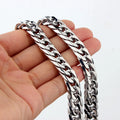 chunky silver necklace