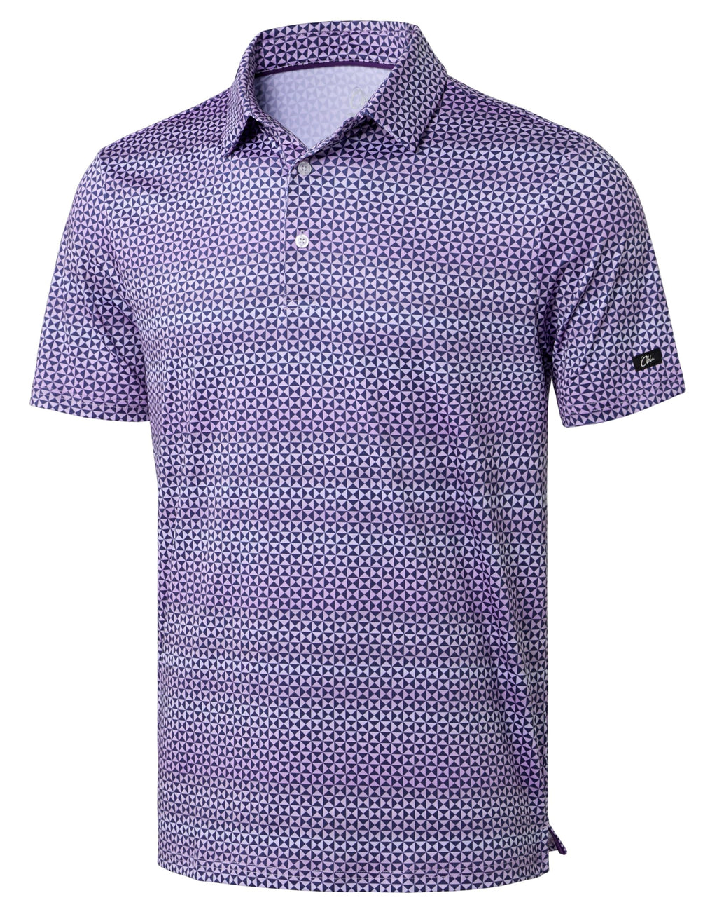 Obla Men's Golf Polo Shirts Print Short Sleeve Dry Fit Collared Shirt | Moisture Wicking, Performance, Lightweight, Casual, Polo Shirts for Men