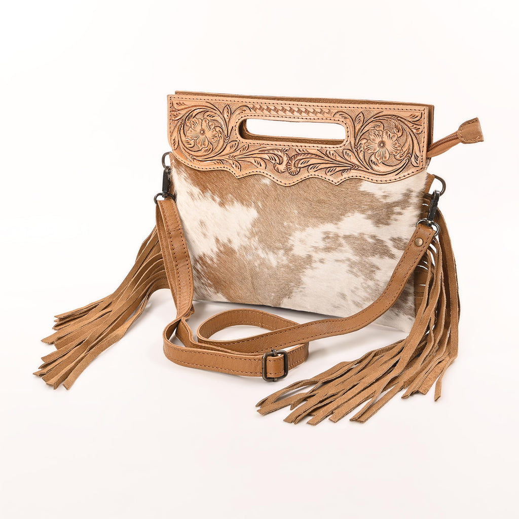 Women Natural Cowhide Leather Crossbody Sling Bag With Adjustable Detachable Strap | Shoulder Bag | Handbag