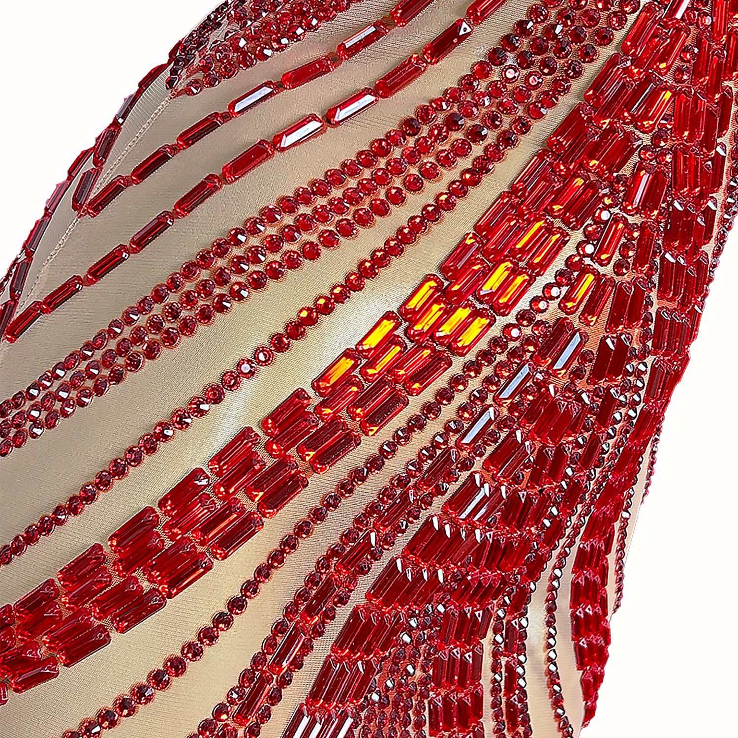 Women Rhinestones Short Prom Dress Nightclub Dancer Party Gowms Stage Performance Costume