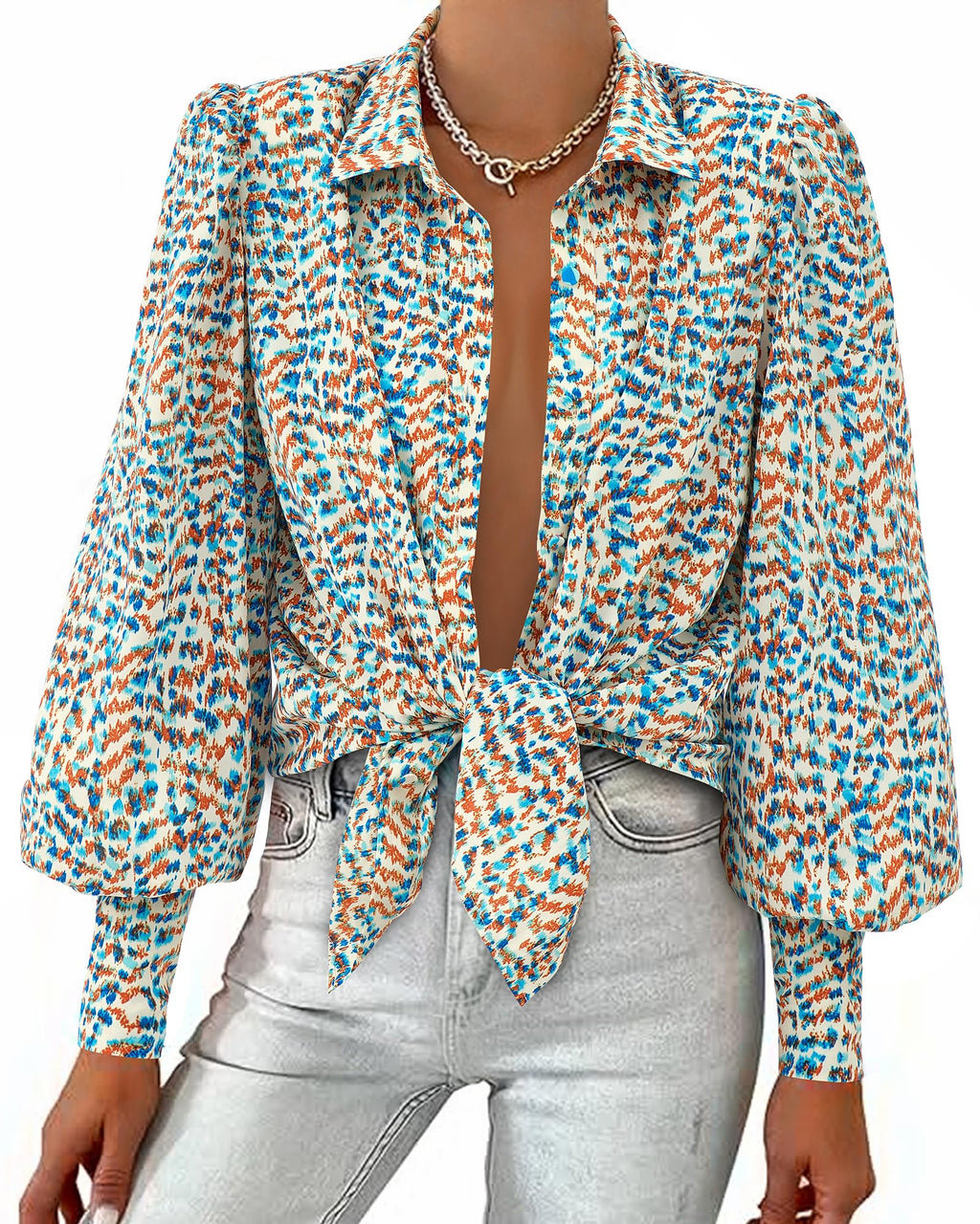 BTFBM Blouses for Women Dressy Casual Long Sleeve Shirts | Lapel V Neck Button Down Shirt, Boho Tops, Disco Outfits, Business Casual Blouse, Fashion Clothing, Summer Fall Clothes 2026