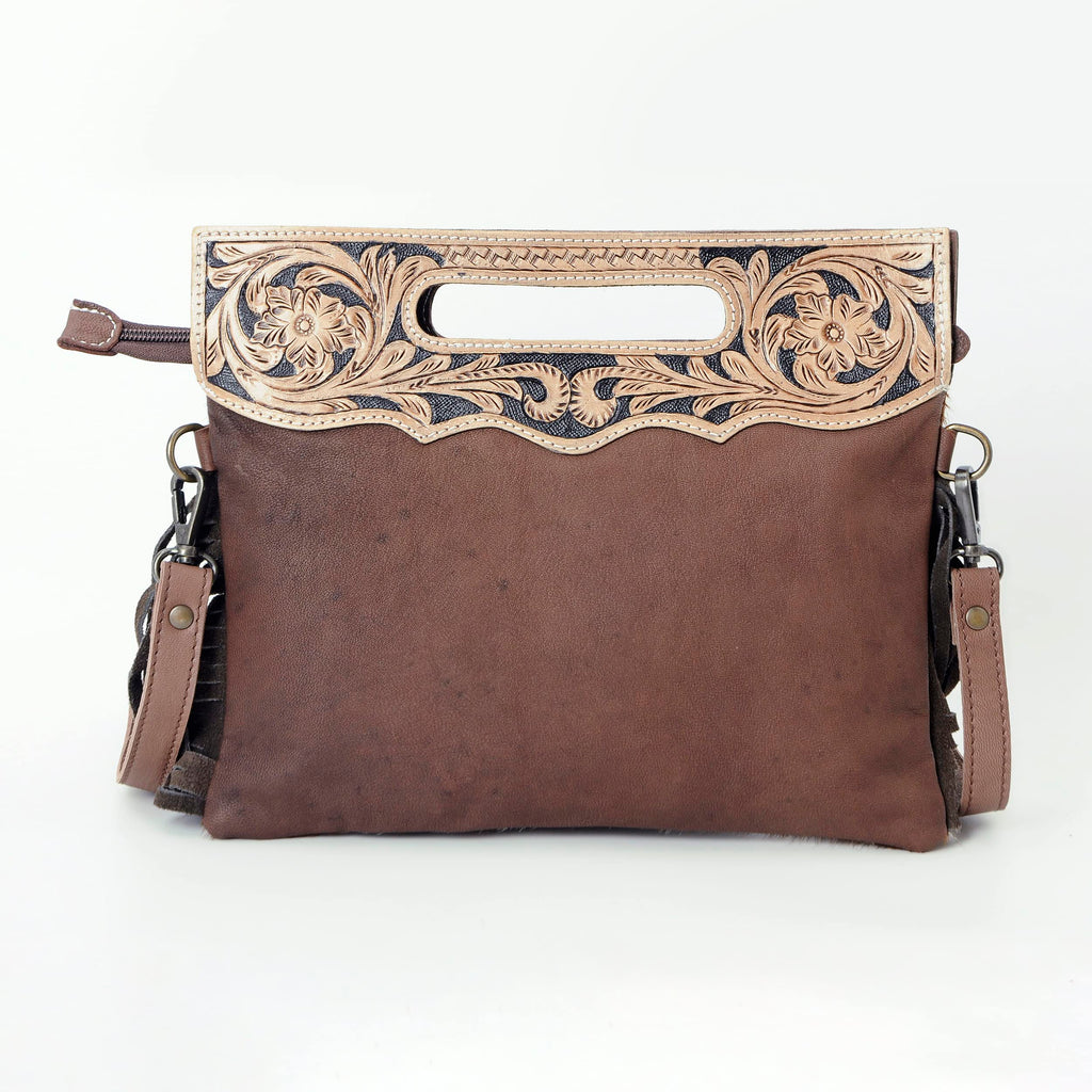 Women Natural Cowhide Leather Crossbody Sling Bag With Adjustable Detachable Strap | Shoulder Bag | Handbag