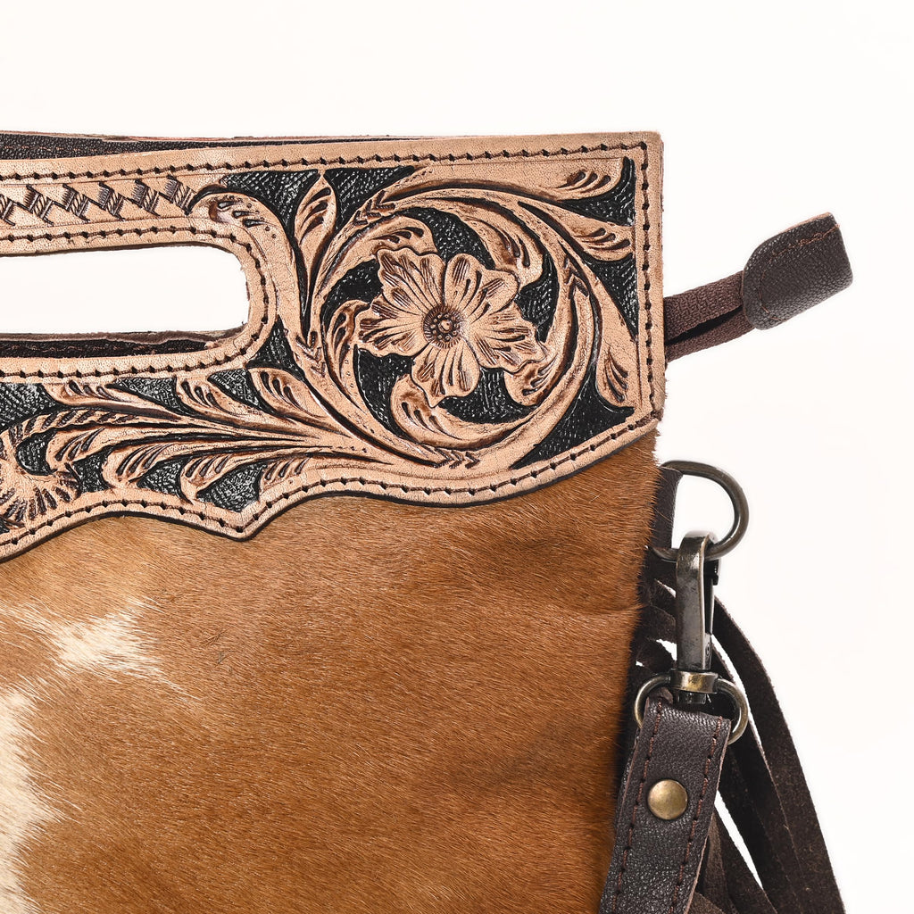 Women Natural Cowhide Leather Crossbody Sling Bag With Adjustable Detachable Strap | Shoulder Bag | Handbag