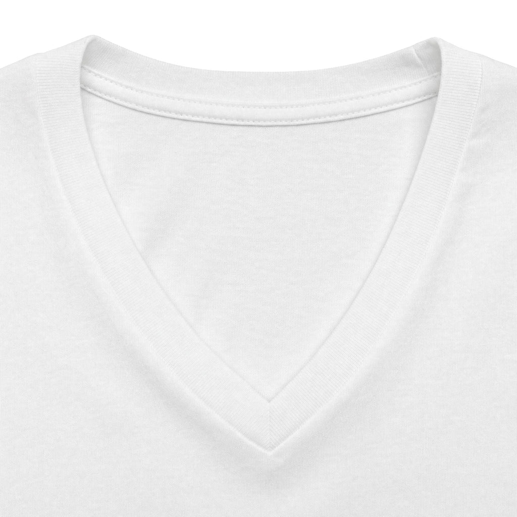 Women's V-Neck Tee — Gold Ring Trio Photo Design