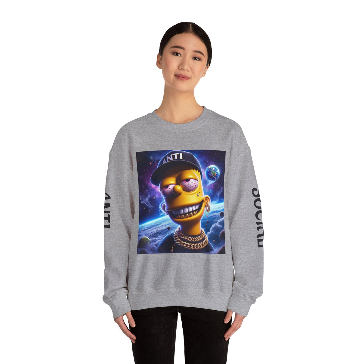 “Anti Social” Heavy Blend™ Crewneck Sweatshirt