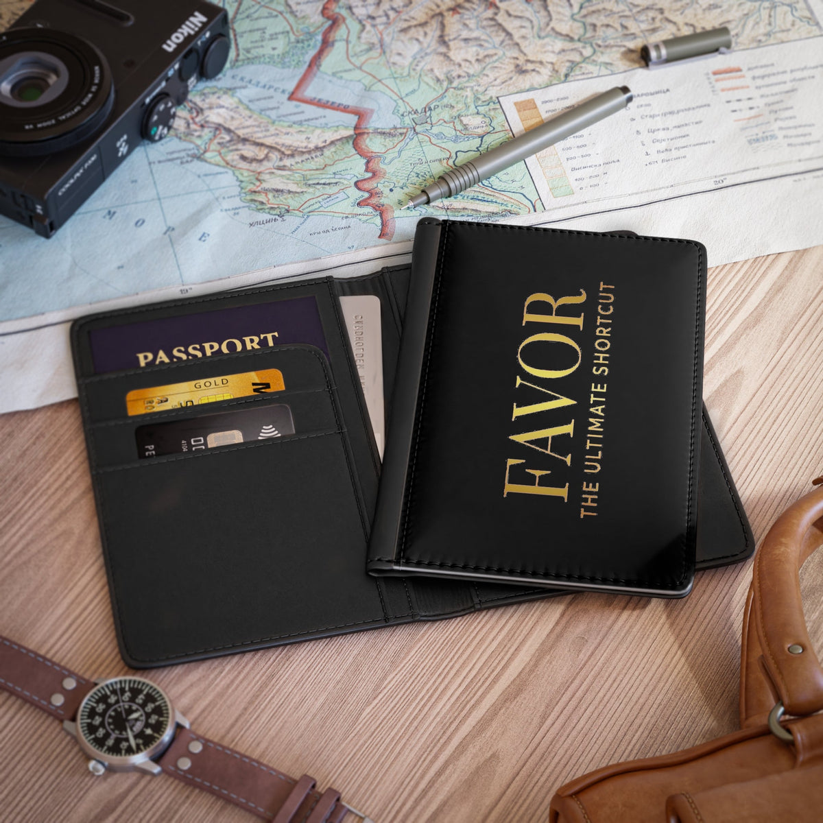 Passport Cover —“  Favor “ Illustration Travel Wallet