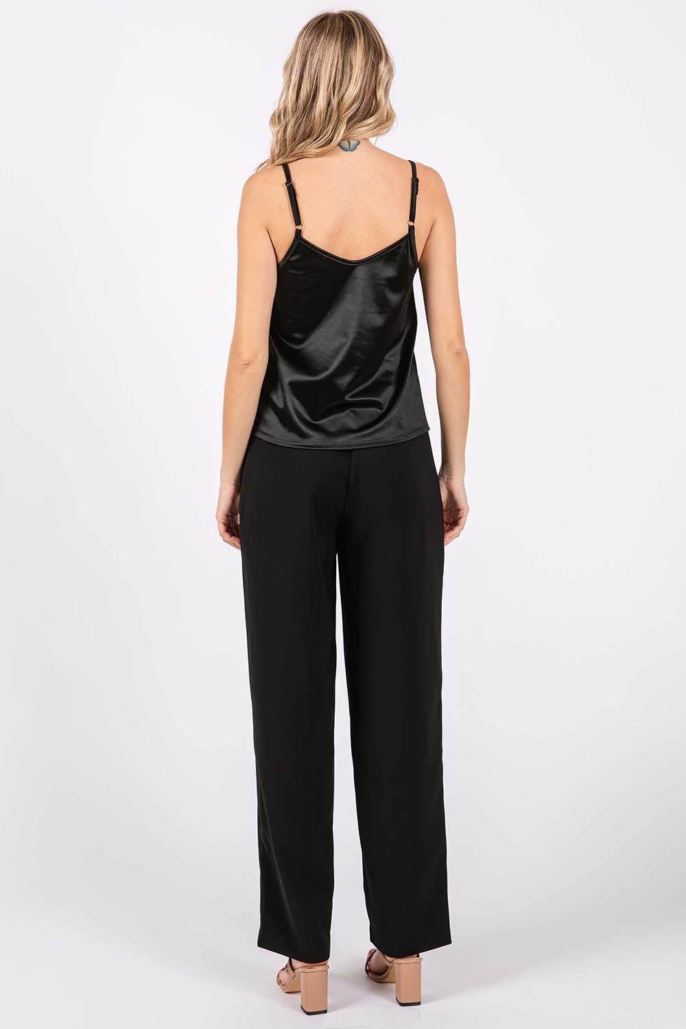 GeeGee High-Waisted Pleated Pants for Chic Style