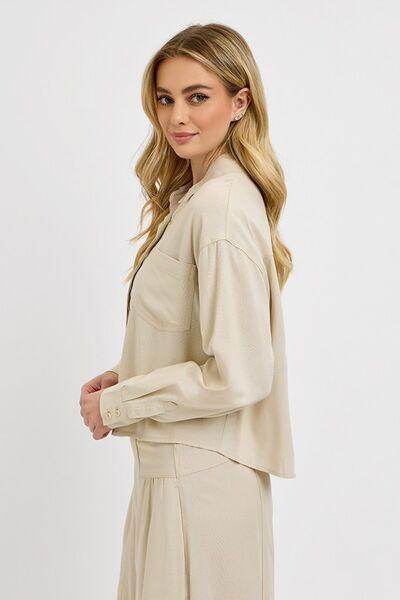 RISEN Button Down Long Sleeve Shirt for Versatile Style